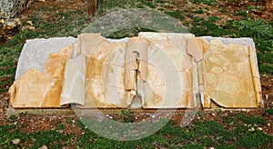 Tomb in the archeologic area of Nomentum-Eretum, Rome photo