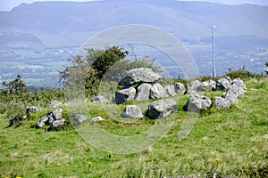 Tomb in the Carrowmore Megalithic Cemetery, County Sligo, Ireland