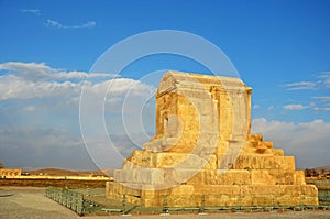 Tomb of Cyrus the Great in Pasargadae , Shiraz , Iran photo