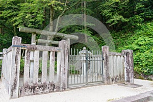 Tomb of Empress Kenreimonin Tokuko in Ohara, Kyoto, Japan. Taira no Tokuko 1155-1213 was empress-