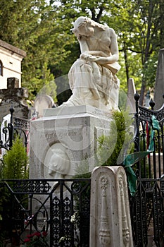 Tomb of Frederic Chopin, cemetary Pere Lachaise, Paris