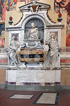 Tomb of Galileo Galilei - Santa Croce Florence Italy