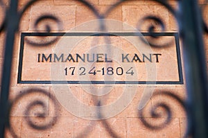 Tomb of the German philosopher Immanuel Kant