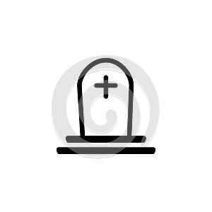 Tomb icon. Christian death symbol