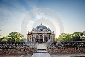 Tomb of Isa Khan in Delhi, India