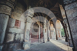 Tomb of Isa Khan in Delhi, India