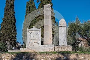 Tomb Kerameikos, the cemetery of ancient Athens in Greeces in