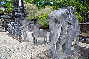 Tomb of Khai Dinh in Hue, Vietnam