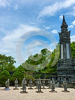 Tomb of Khai Dinh with Manadarin hnour guard