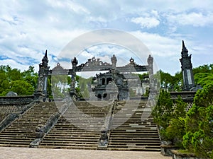 Tomb of Khai Dinh with Manadarin hnour guard