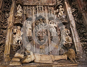 Tomb of King Afonso Henriques in Monastery of Santa Cruz (Coimbra)