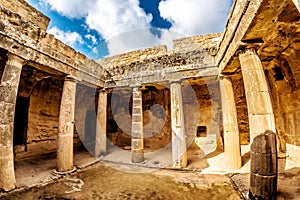 Tomb of the Kings, UNESCO World Heritage Site. Paphos, Cyprus