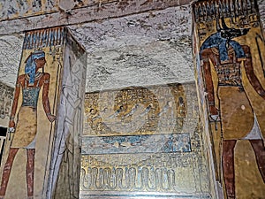 Tomb KV14, the tomb of the Egyptian pharaoh Tausert and her successor Setnakhtu, Valley of the Kings, Luxor, Egypt