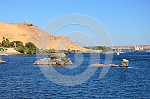 Tomb of the Nobles and Nile River