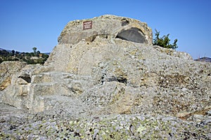 Tomb of Orpheus in Antique Thracian sanctuary Tatul, Kardzhali Region