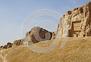 Tomb of Persian Kings Darius II at Naqsh-e Rustam in northern Sh