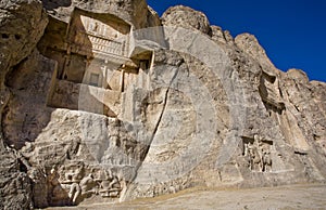 Tomb of Persian ruler Darius the Great, located next to other Achaemenian kings