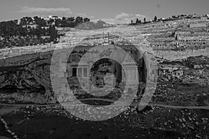 Tomb of the Prophet Zechariah and the Tomb of Bnei-Khezir Jerusalem