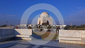 The Tomb of the Quaid-e-Azam. jinnah mausoleum. Beautiful and ionic. Mausoleum of Quaid. Jinnah park