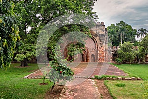 Tomb of Sikandar Lodi in Lodhi Gardens in New Delhi, India