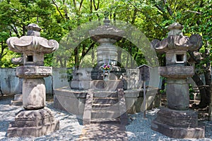 Tomb of Tokugawa Ieshige 1712-1761 at Mausoleum of Tokugawa Shoguns at Zojoji Temple in Tokyo,