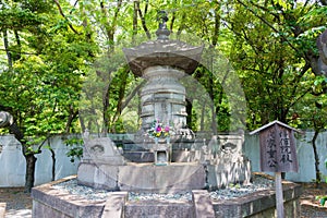 Tomb of Tokugawa Ieshige 1712-1761 at Mausoleum of Tokugawa Shoguns at Zojoji Temple in Tokyo,