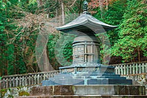 The tomb of Tokugawa Ieyasu in Tosho-gu shrine in Nikko, Japan