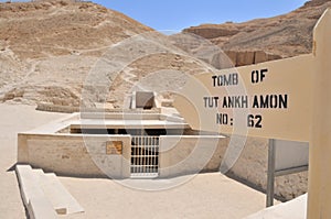 Tomb of Tutankhamon in Valey of the Kings, Luxor photo