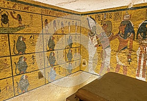 Tomb of Tutankhamun KV62 in the Egyptian Valley of the Kings, in the Theban necropolis, Egypt, Luxor