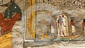 Tomb of Tutankhamun KV62 in the Egyptian Valley of the Kings, in the Theban necropolis, Egypt, Luxor