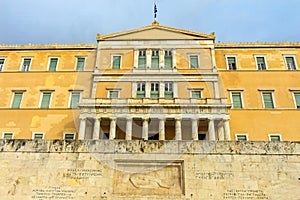 Tomb Unknown Soldier Parliament Athens Greece