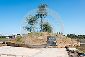Tomb of Wang Yun(137-192). a famous historic site in Xuchang, Henan, China.