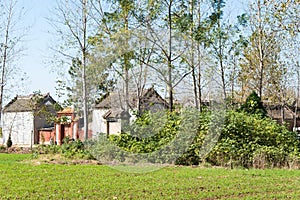 Tomb of Xu Shu's mother. a famous historic site in Xuchang, Henan, China.