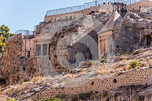 Tomb of Zechariah,  Jewish tradition to be the tomb of Zechariah ben Jehoiada in Kidron Valley or King`s Valley near the walls of