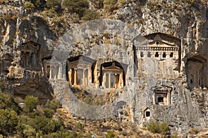 Tombs of ancient Lykia kings