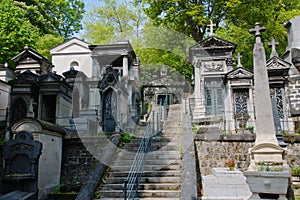 Tombs Cimetiere du Pere Lachaise photo