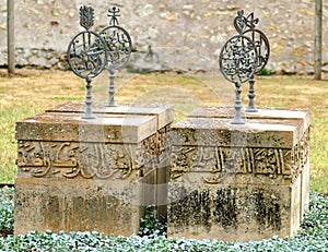 Tombs of the companions of Emir Abd-el-Kader in the park of Amboise castle