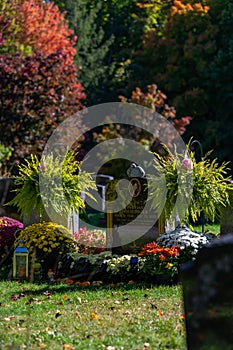 Tombs and graves at Beechwood Cemetery