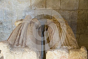 Tombs in the Interior of the Monastery of the XII century Gradefes - Tumbas en el Interior del Monasterio de Gradefes del