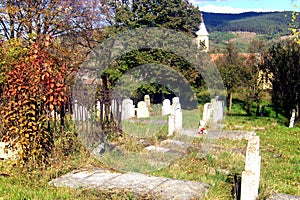 Tombs in Jibert, village near Rupea(Reps), Brasov County.s