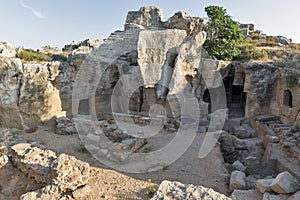 Tombs of the Kings in Paphos on Cyprus photo