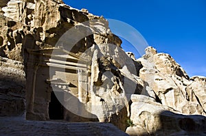 Tombs in Little Petra, Jordan photo