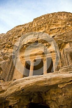 Tombs in Little Petra, Jordan photo