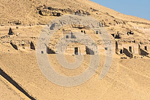 Tombs of the Nobles in Aswan, Egypt photo