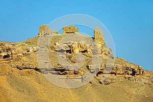 Tombs of Nobles mountain In Egypt photo