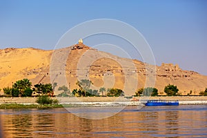 Tombs of Nobles mountain In Egypt photo