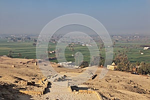 Tombs of the pharaohs in Amarna on the banks of the Nile, Egypt, Africa