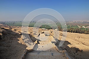 Tombs of the pharaohs in Amarna on the banks of the Nile, Egypt, Africa