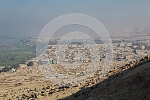 Tombs of the pharaohs in Amarna on the banks of the Nile, Egypt, Africa