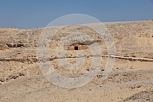 Tombs of the pharaohs in Amarna on the banks of the Nile, Egypt, Africa